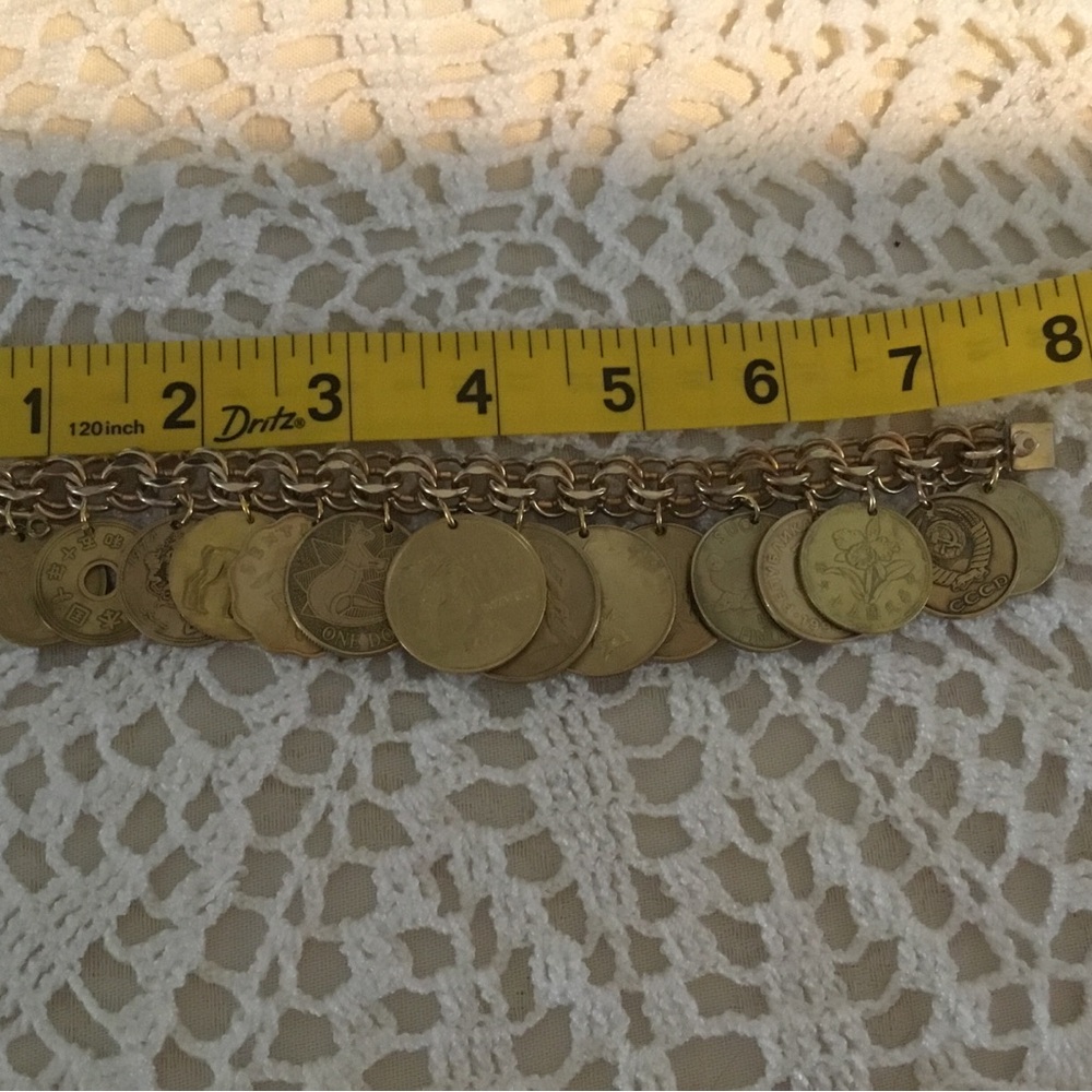 🌹Host Pick- Gold 15 Coin Heavy Charm Bracelet/ ELCO 1/20,12 K Gold Filled - Picture 16 of 16